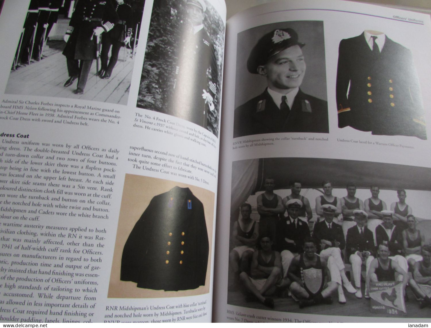 Royal Navy Uniforms 1930-1945 Hardcover Book - 1939-45