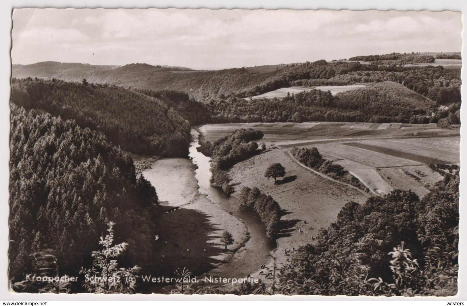 Hachenburg; Kroppacher Schweiz Im Westerwald. Nisterpartie - Gelaufen. (Cramers Kunstanstalt) - Hachenburg