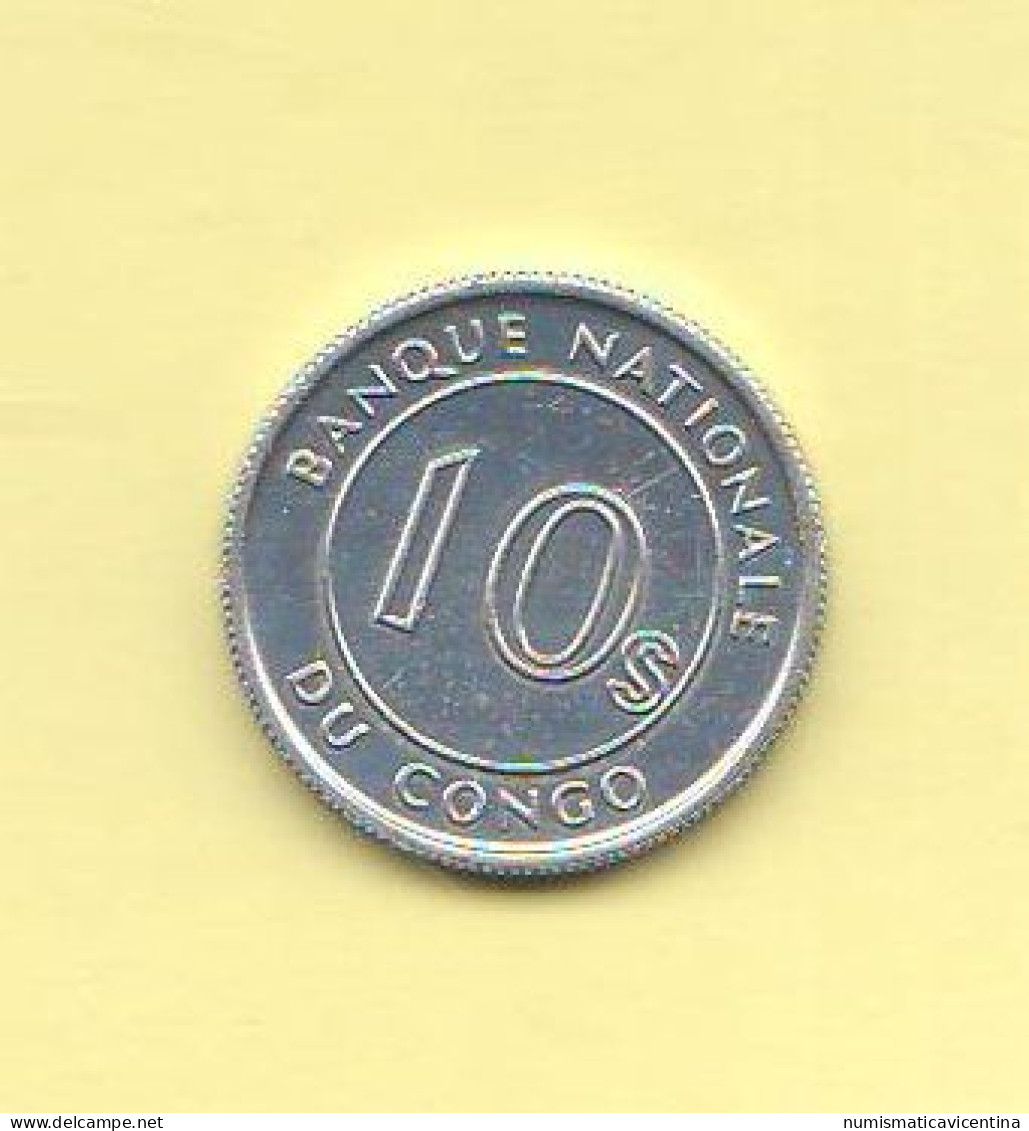 Congo 10 Sengi 1967  Congo Democratic Aluminum Coin Anmals - Congo (Democratic Republic 1964-70)