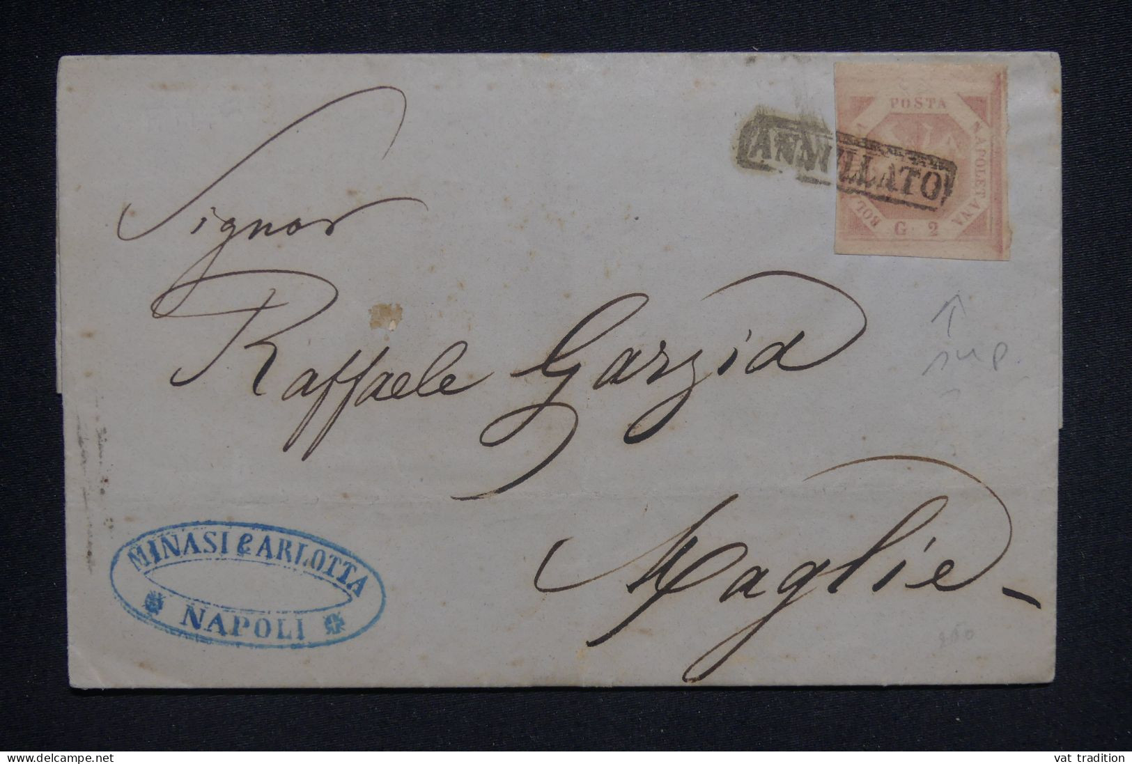 ITALIE - Affranchissement ND 2G. Rose Sur Lettre De Napoli Pour Maglie - L 142730 - Napels