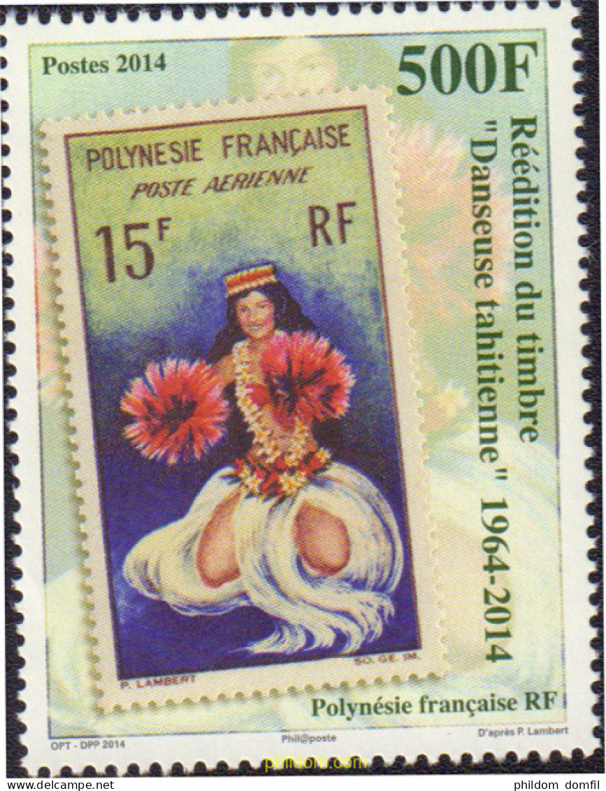 580231 MNH POLINESIA FRANCESA 2015 BAILARINA TAHITIANA - Neufs