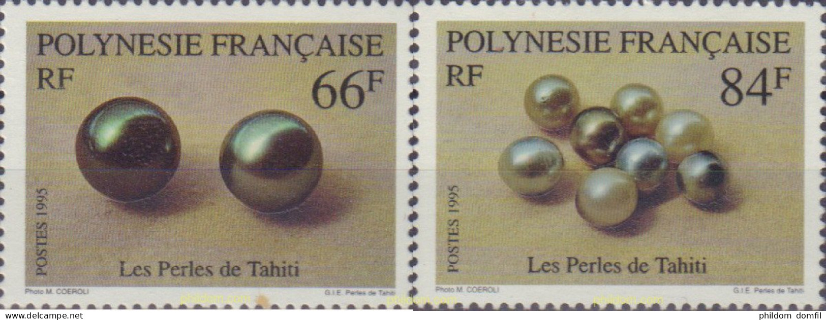 585036 MNH POLINESIA FRANCESA 1995 PERLAS - Horlogerie