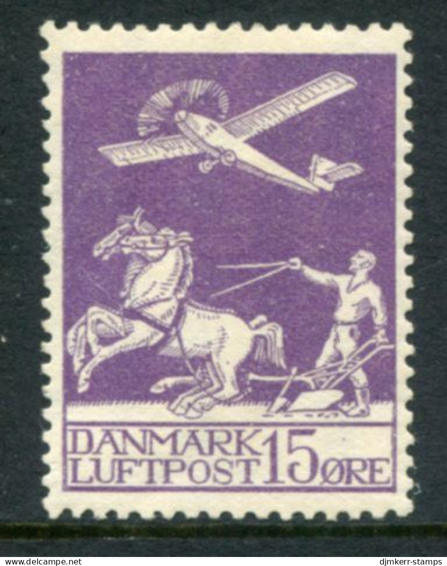 DENMARK 1925 Airmail 15 Øre MNH / ** .  Michel 144 - Unused Stamps