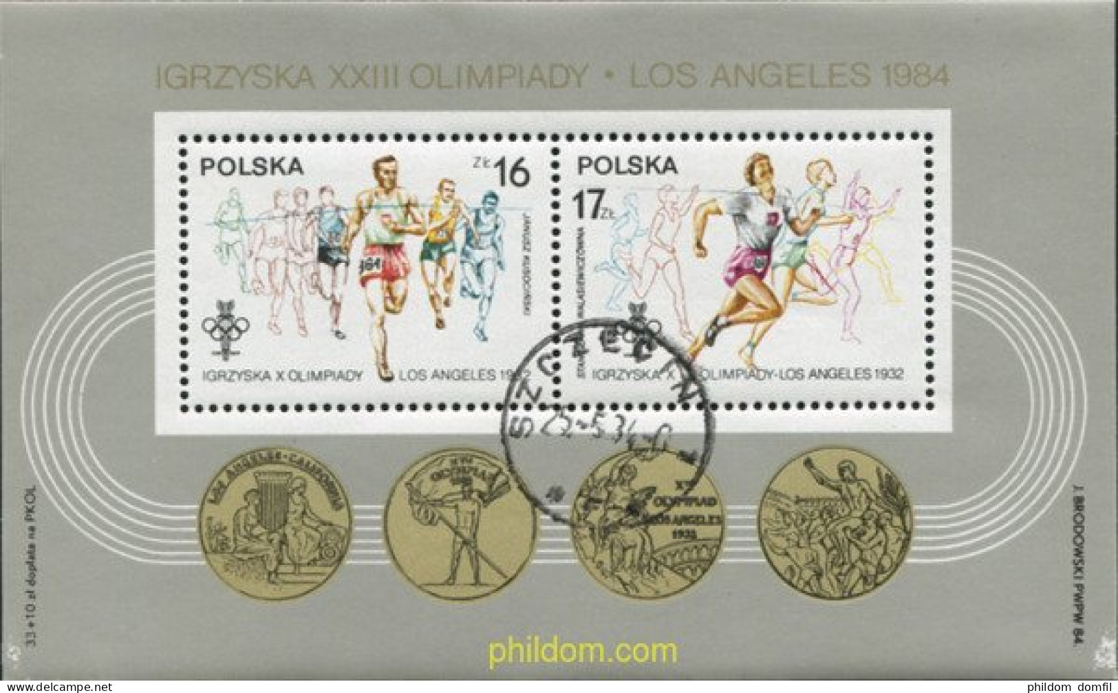 578708 USED POLONIA 1984 23 JUEGOS OLIMPICOS VERANO LOS ANGELES 1984 - Verano 1932: Los Angeles