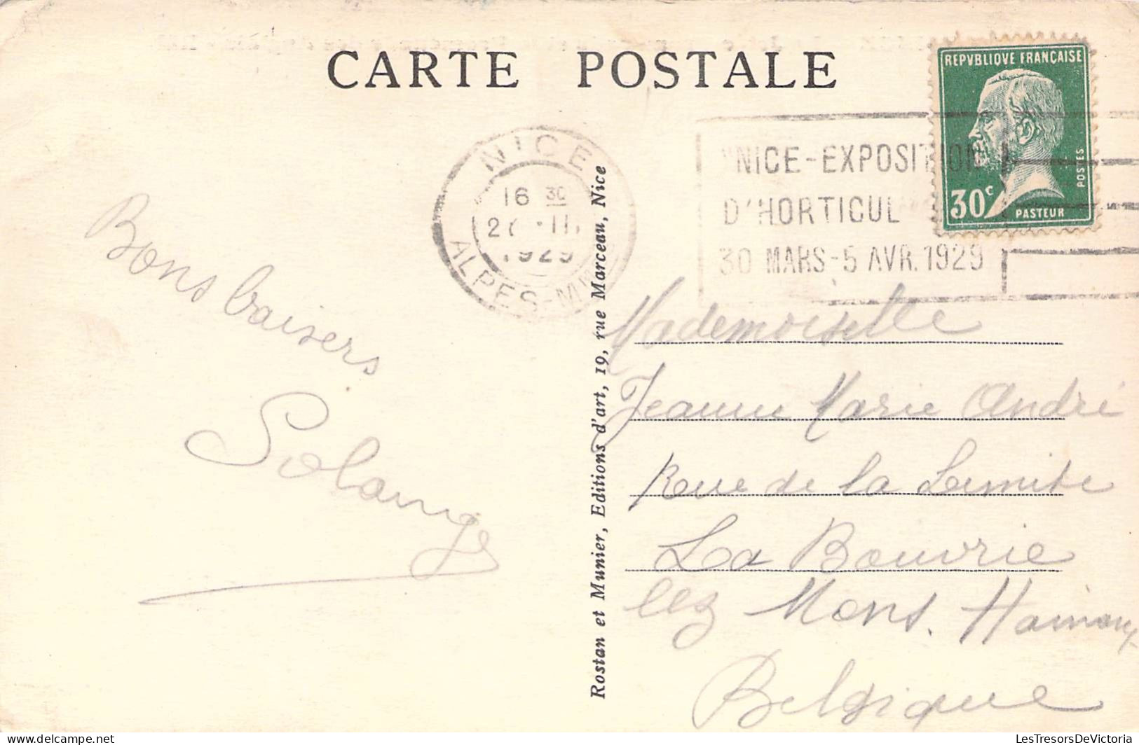 FRANCE - 06 - NICE - La Jetée Promenade Et La Promenade Des Anglais - Edition Rostan Et Munier- Carte Postale Ancienne - Other & Unclassified