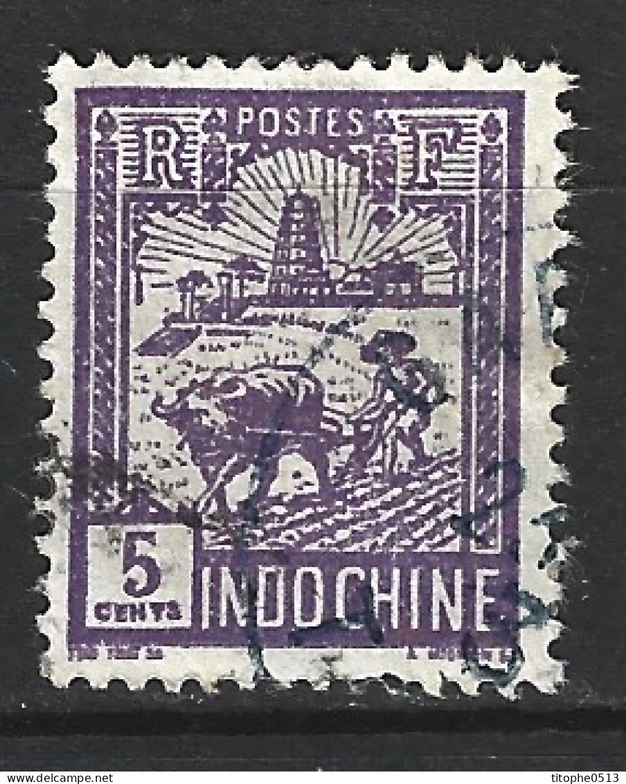 INDOCHINE. N°131 Oblitéré De 1927. Labour. - Agriculture