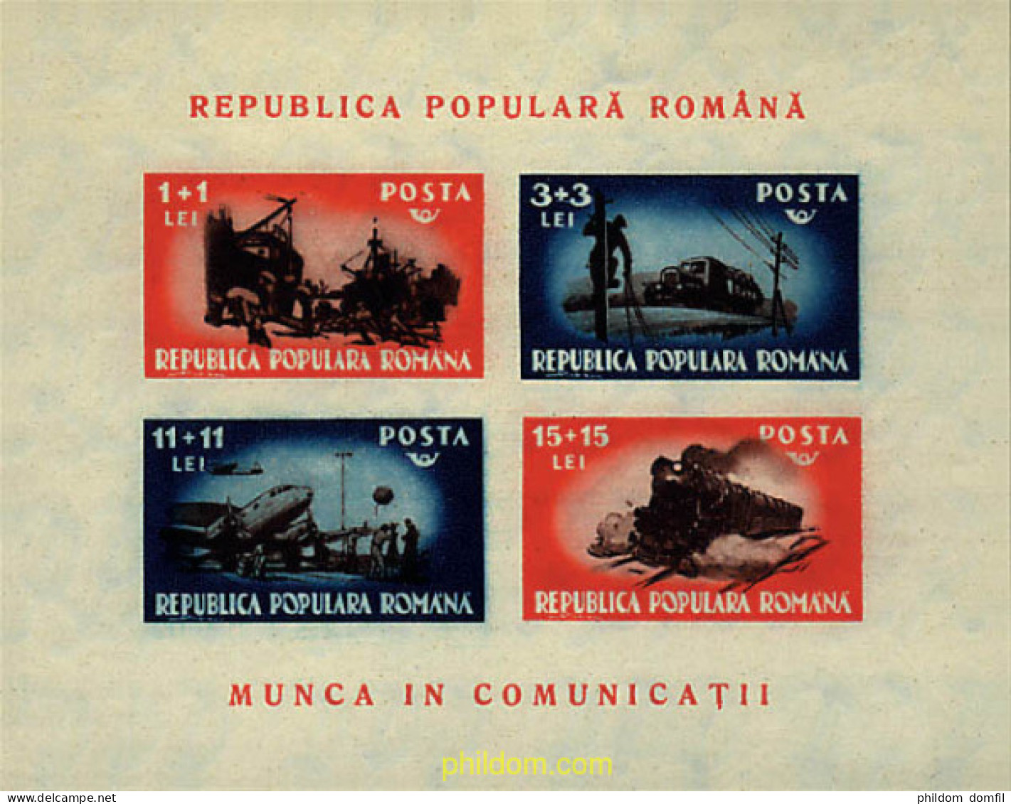 57697 MNH RUMANIA 1948 EN HONOR A LOS AUXILIARES DE TRANSPORTES Y COMUNICACIONES - Other & Unclassified
