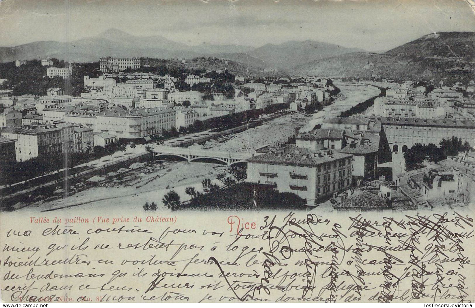 FRANCE - 06 - NICE - Vallée Du Paillon - Vue Prise Du Château - Carte Postale Ancienne - Autres & Non Classés