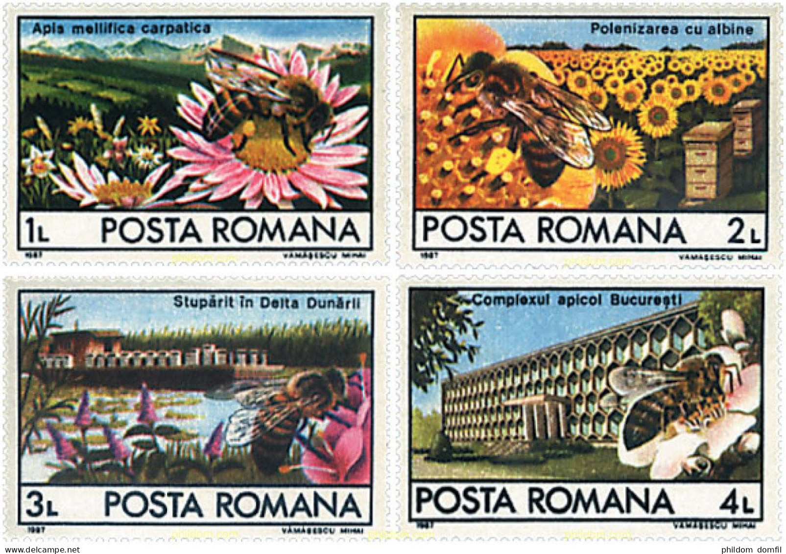 93986 MNH RUMANIA 1987 APICULTURA EN RUMANIA - Araignées