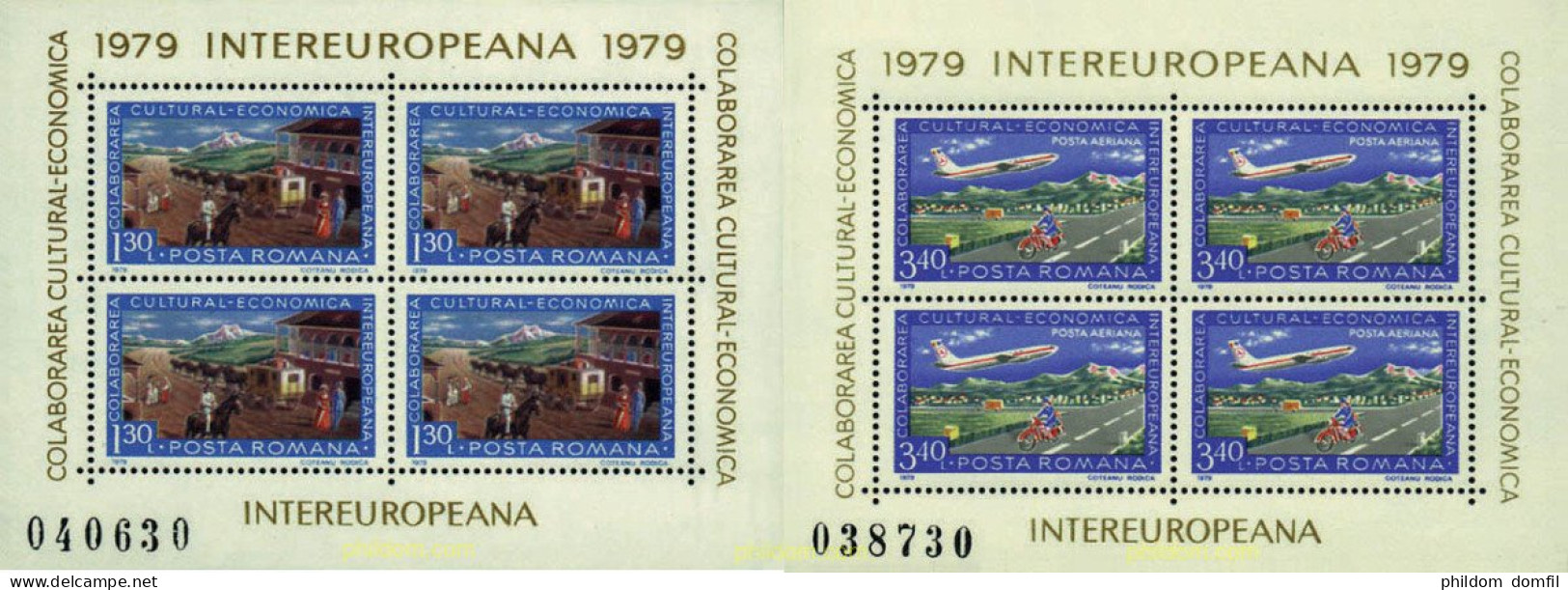 137558 MNH RUMANIA 1979 INTEREUROPA 1979 - Chevaux