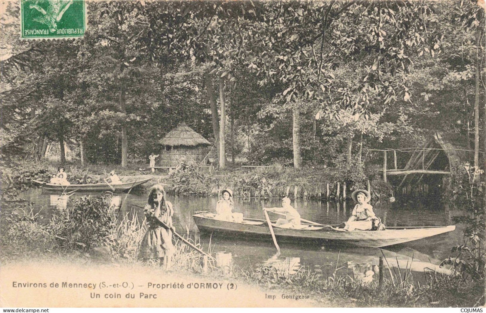 91 - MENNECY - S12400 - Propriété D'Ormoy - Un Coin Du Parc - Barques - L1 - Mennecy