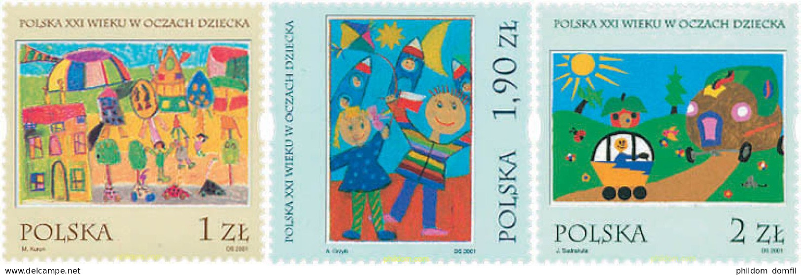 94386 MNH POLONIA 2001 DIBUJOS INFANTILES SOBRE LA POLONIA DEL SIGLO XXI - Araignées