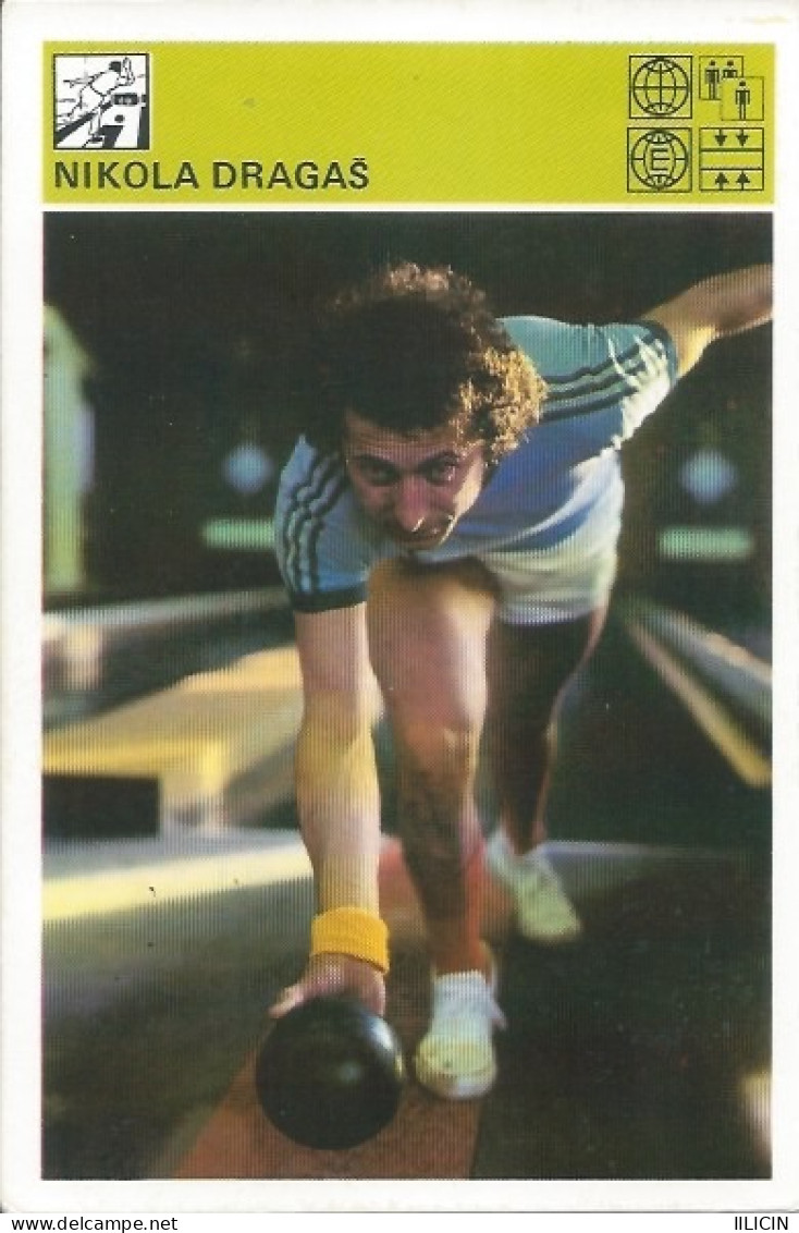 Trading Card KK000333 - Svijet Sporta Bowling Yugoslavia Croatia Nikola Dragas 10x15cm - Bowling