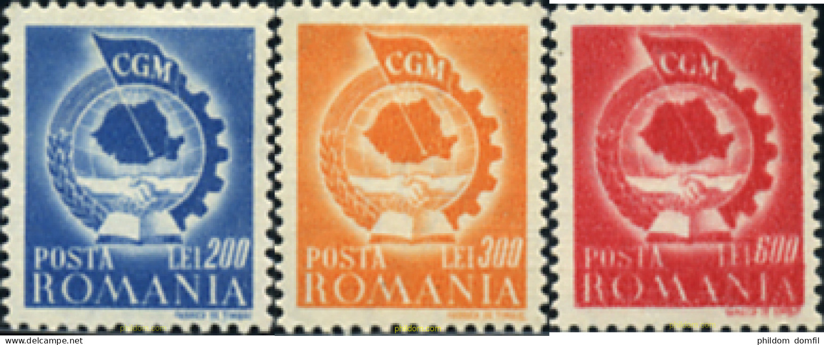 166921 MNH RUMANIA 1947 1 CONGRESO DE LA UNION SINDICAL RUMANA - Otros & Sin Clasificación