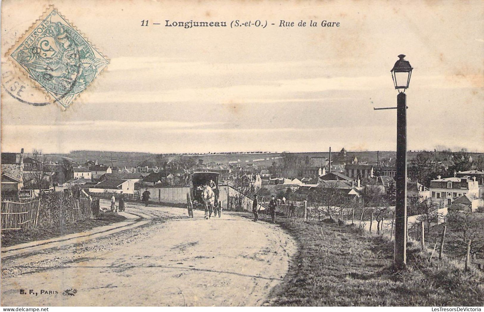 FRANCE - 91 -LONGJUMEAU - Rue De La Gare - Carte Postale Ancienne - Longjumeau