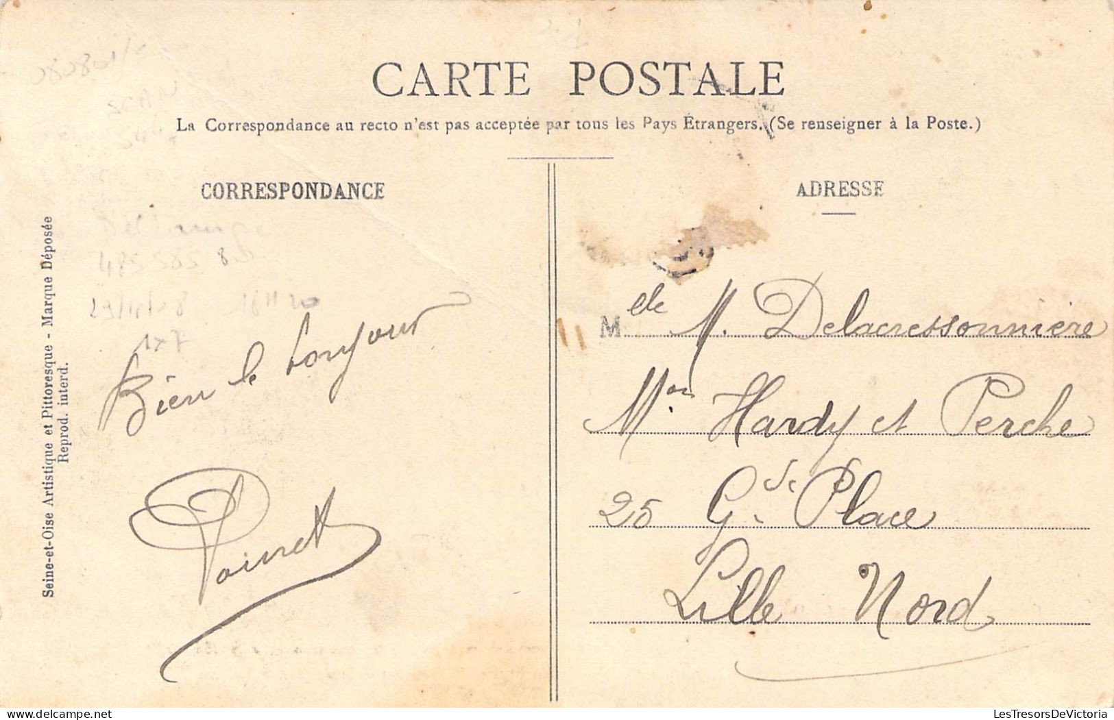 FRANCE - 91 - LONGPONT - Le Château De Lormoy Restauré En 1864 Par M Constant Say - Carte Postale Ancienne - Other & Unclassified