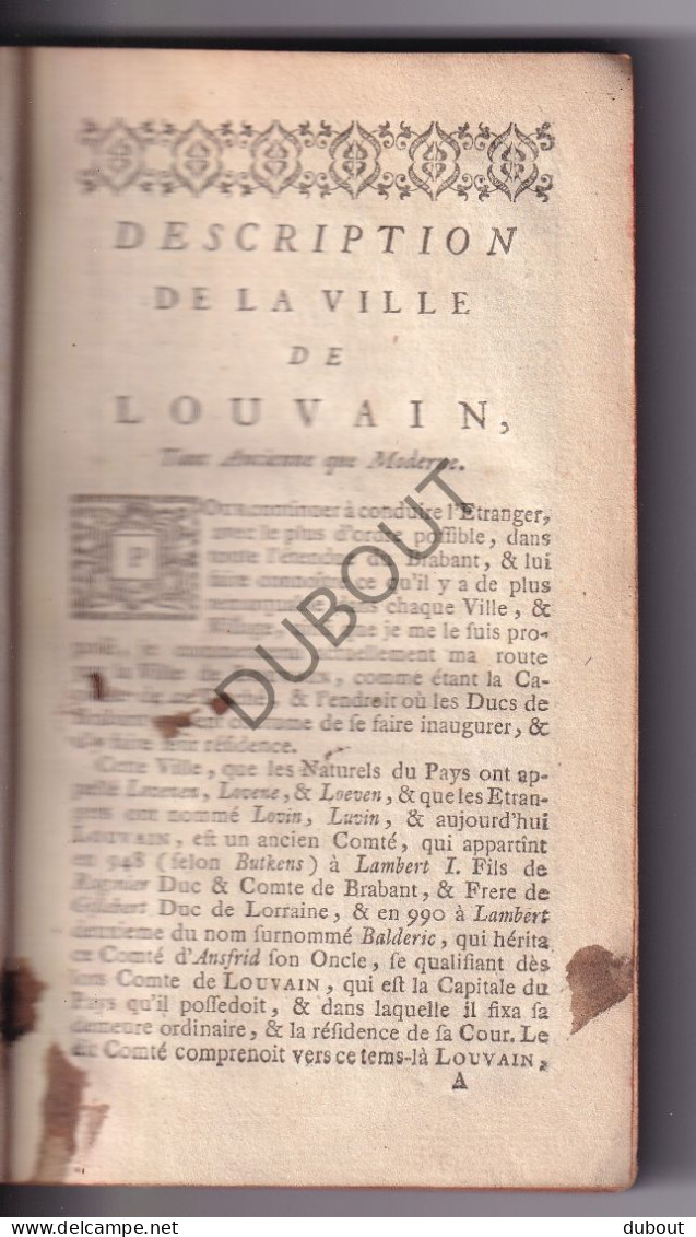 Leuven/Aarschot/Kaggevinne/Meerhout/Zichem/Tienen - Le Guide Fidèle ±1780  (W208) - 1701-1800