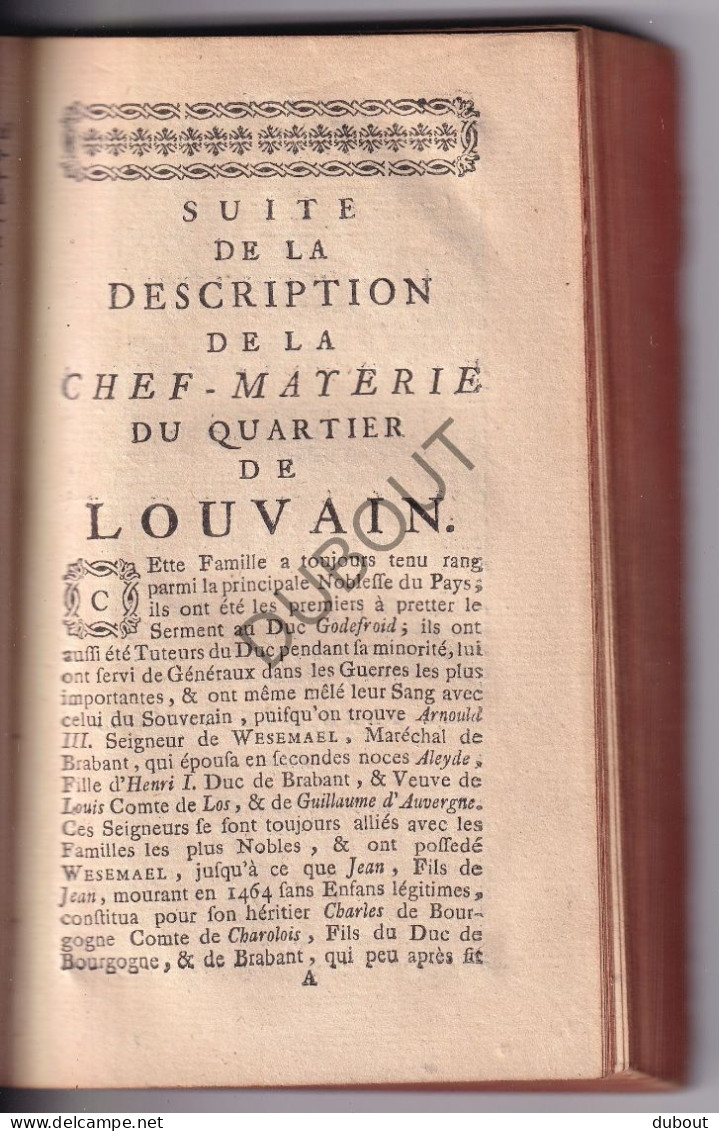 Leuven/Aarschot/Kaggevinne/Meerhout/Zichem/Tienen - Le Guide Fidèle ±1780  (W208) - 1701-1800