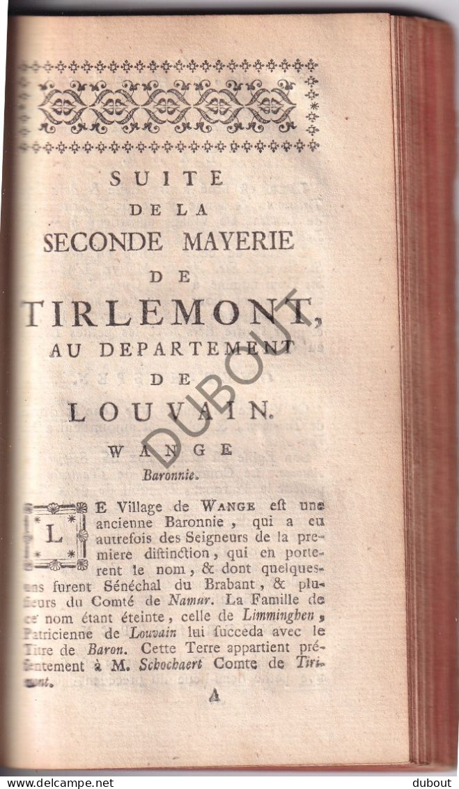 Leuven/Aarschot/Kaggevinne/Meerhout/Zichem/Tienen - Le Guide Fidèle ±1780  (W208)