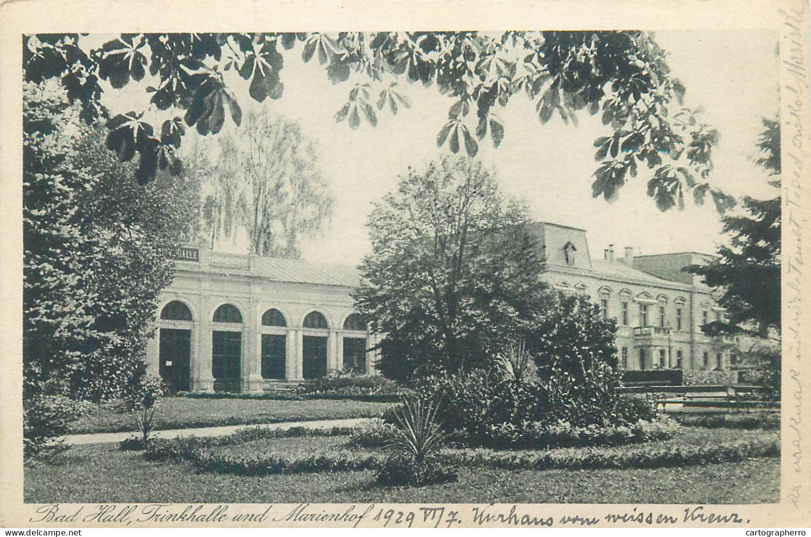 Austria Bad Hall Trinkhalle Und Marienhof 1929 - Bad Hall