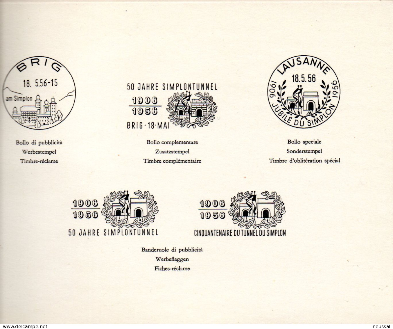 Librito De Correos Con Sellos Del Año 1956 En Nuevo Y Usado - Other & Unclassified