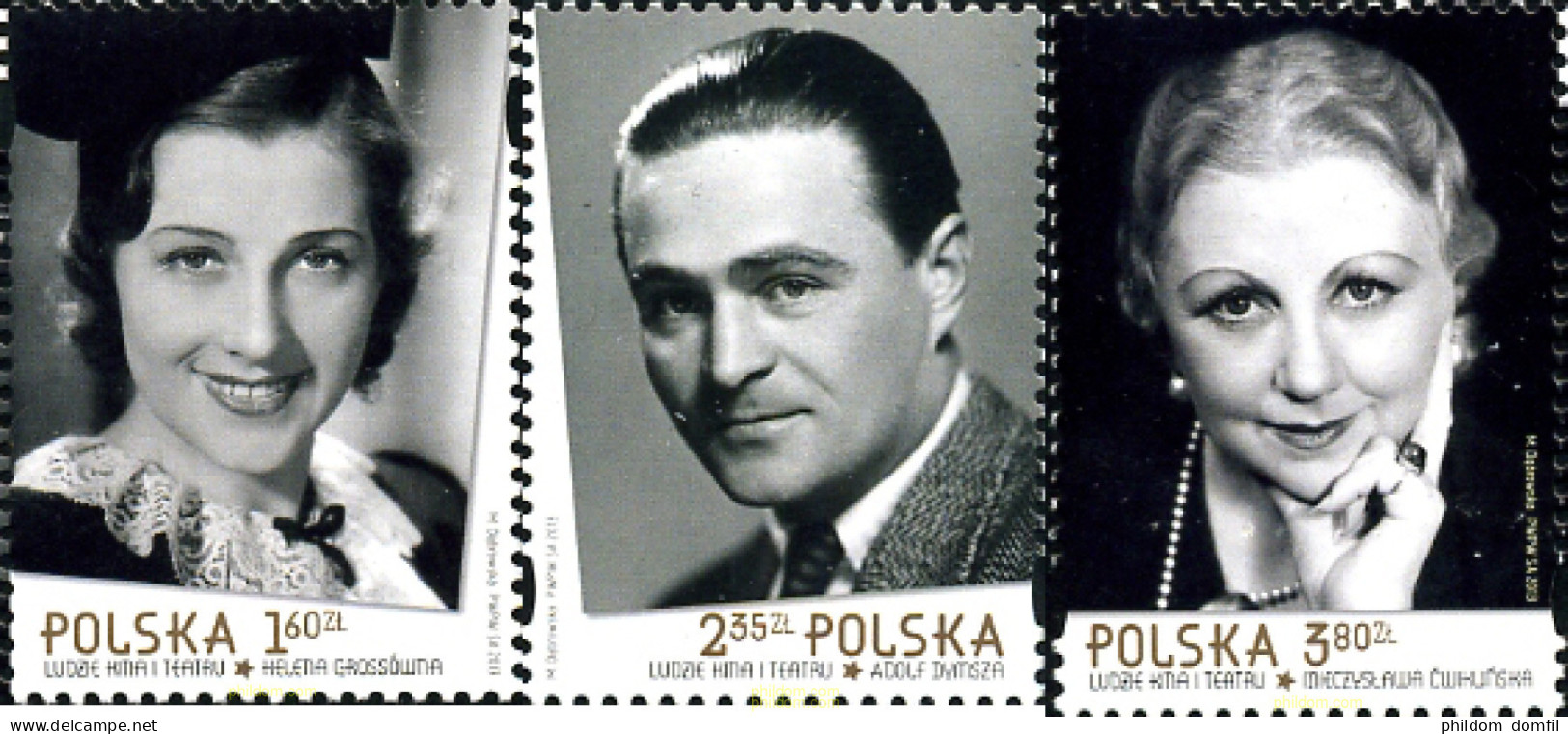 316128 MNH POLONIA 2013 ACTORES - Andere & Zonder Classificatie