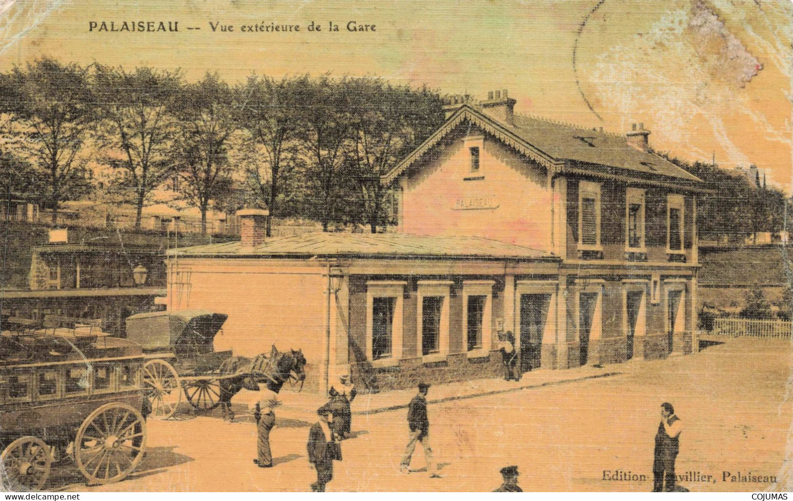 91 - PALAISEAU - S12423 - Vue Extérieure De La Gare - En L'état Décollée - L1 - Palaiseau