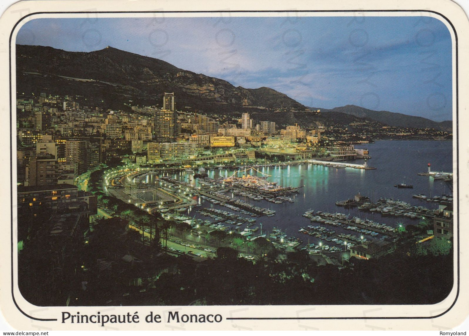 CARTOLINA  MONTE-CARLO,MONACO-LA NUIT.LE PORT ET MONTE-CARLO-REFLETS DE LA COTE D'AZUR-VIAGGIATA 1983 - Monte-Carlo