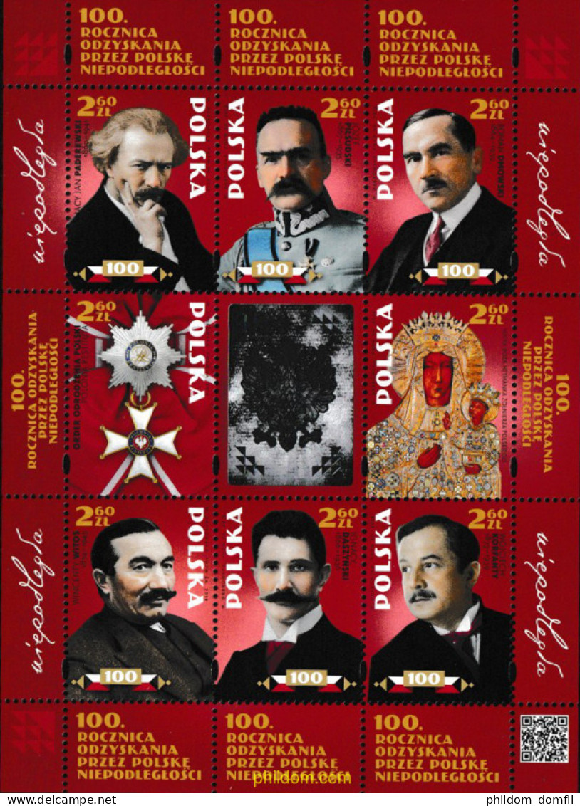 611599 MNH POLONIA 2018 PERSONAJE - Otros & Sin Clasificación