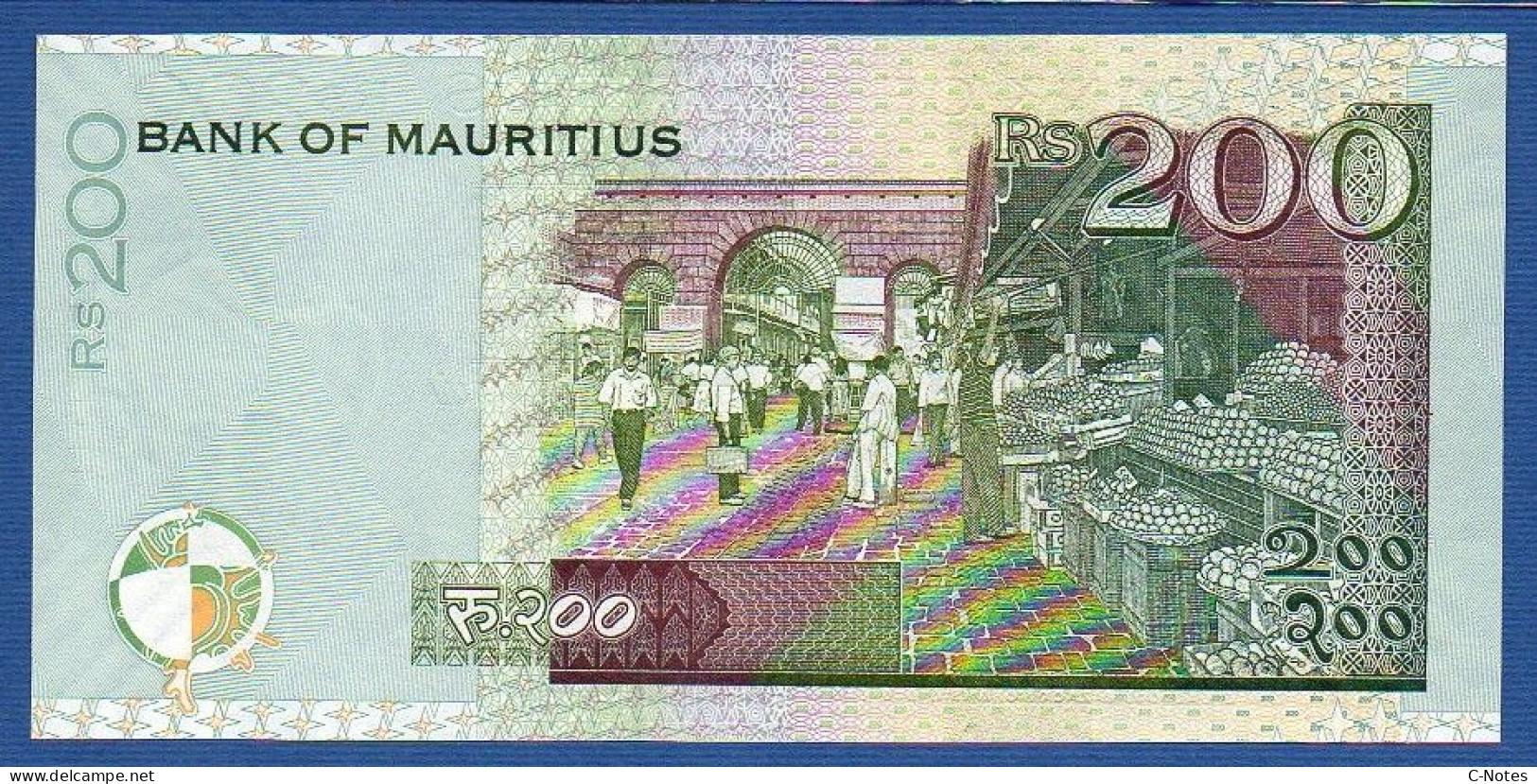 MAURITIUS - P.57b – 200 Rupees 2007 UNC, Serie BE454528 - Mauritius