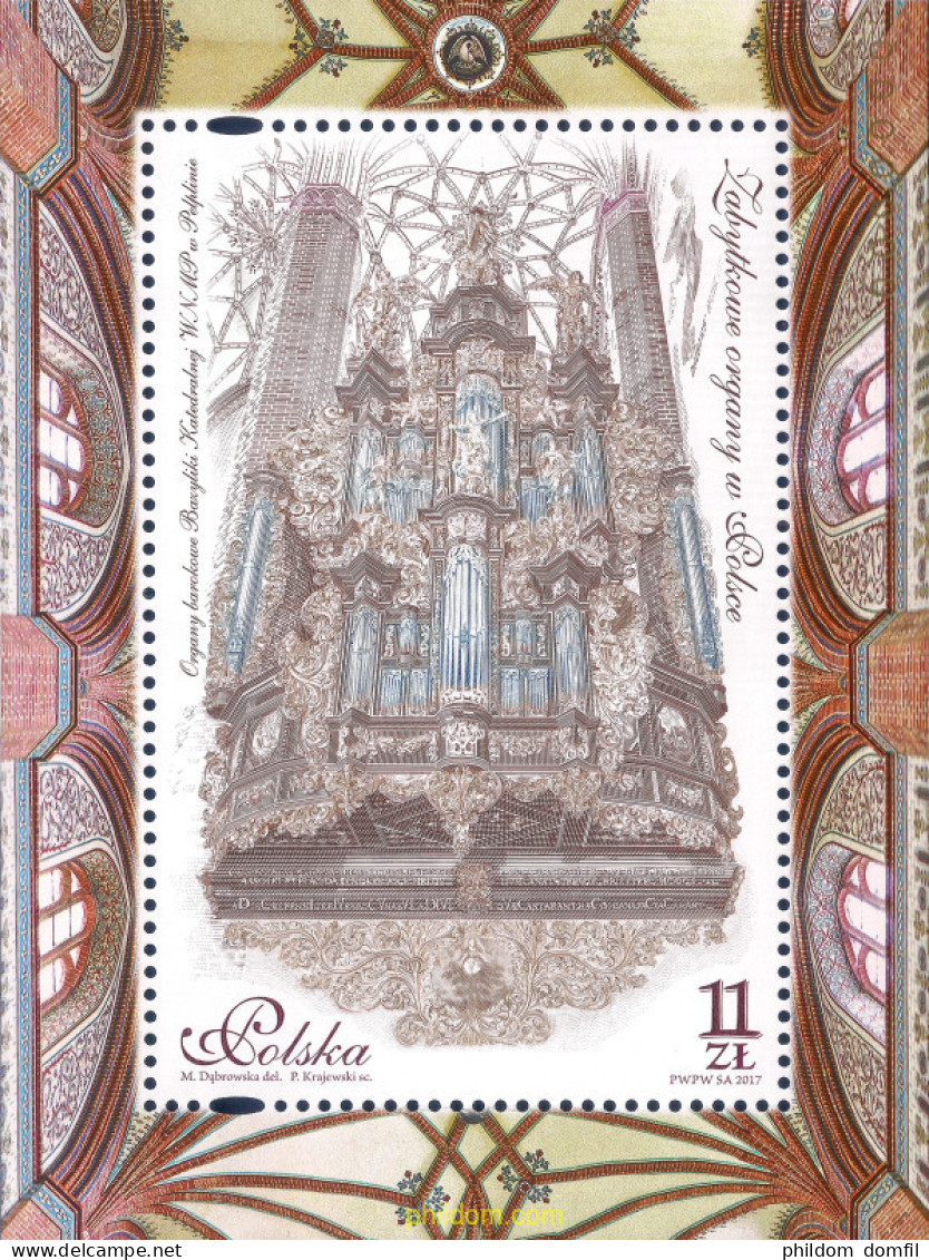 659729 MNH POLONIA 2017 ORGANO HISTORICO DE LA BASILICA DE PELPLIN - Sonstige & Ohne Zuordnung