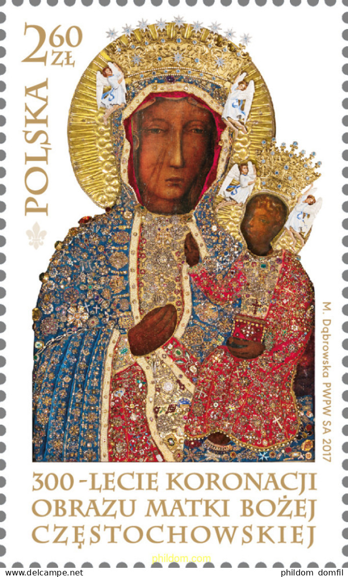 659801 MNH POLONIA 2017 TRICENTENARIO DE LA CORONACION DEL ICONO DE NUESTRA SEÑORA DE CZESTOCHOWA - Otros & Sin Clasificación