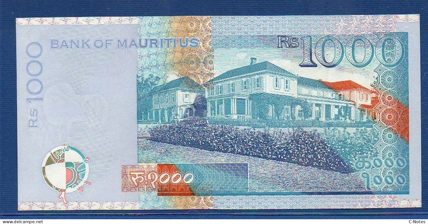 MAURITIUS - P.54a – 1000 Rupees 1999 UNC, Serie AD319117 - Mauritius