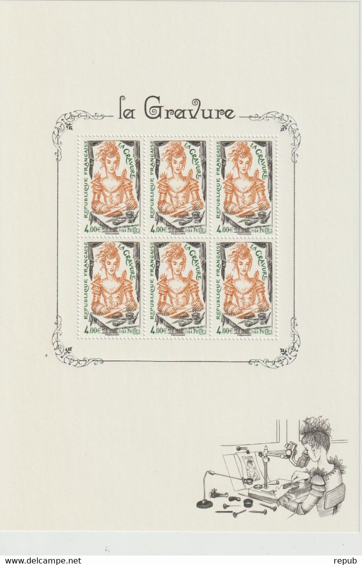 France 2020 Bloc La Gravure BF 150 ** MNH - Neufs