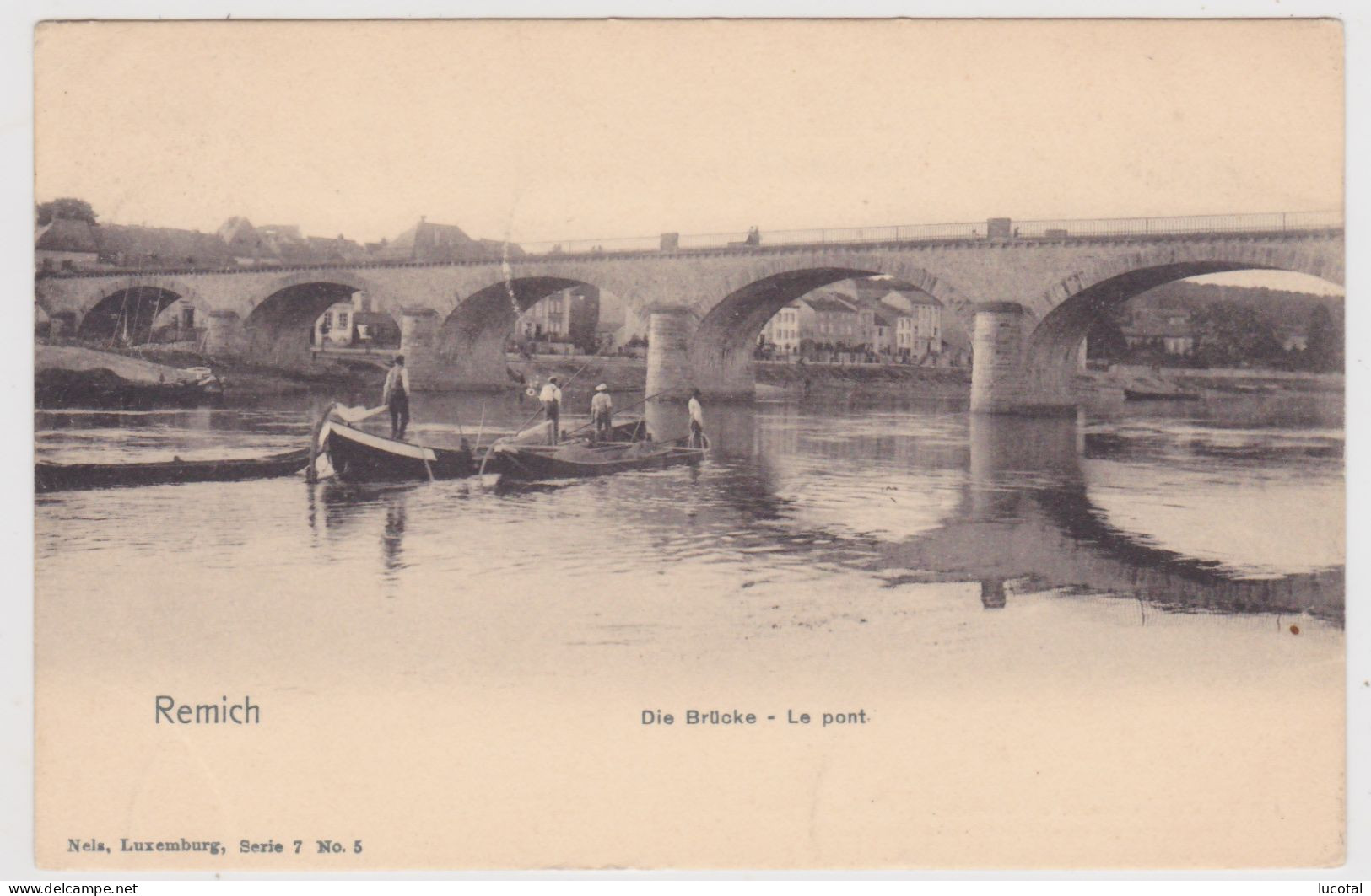 Grand Duché De Luxembourg - Remich - Die Brücke - Le Pont - 1905 -  Edit. Nels Serie 7 N° 5 - Remich