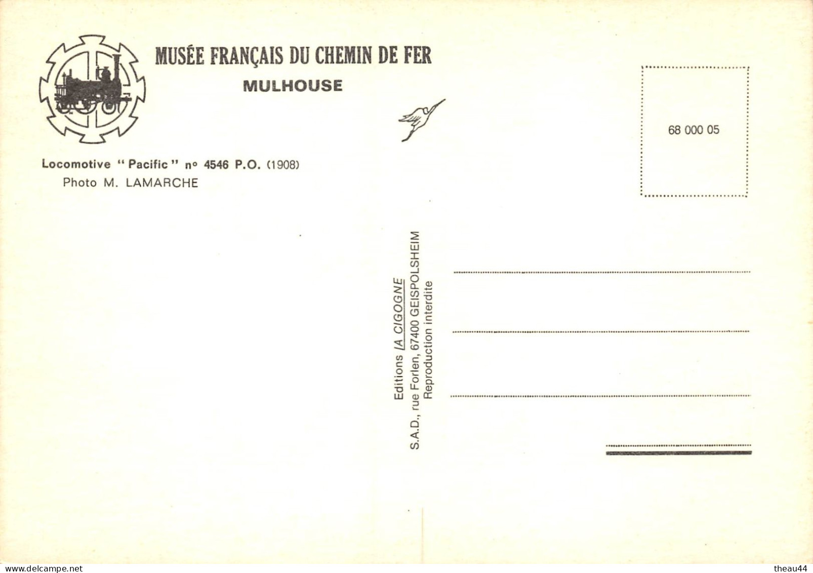 ¤¤   -   Lot de 10 Cartes du Musée Français du Chemin de Fer de MULHOUSE  -  Locomotives, Wagons, Trains   -   ¤¤