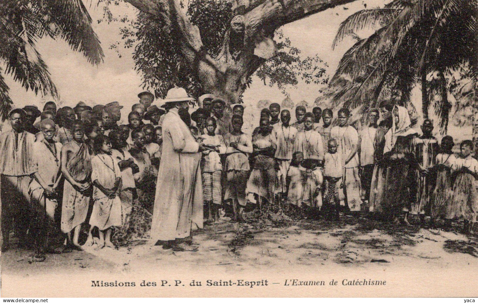 Gabon   Missions Des P P  Du Saint Esprit Examen De Catéchisme - Missions