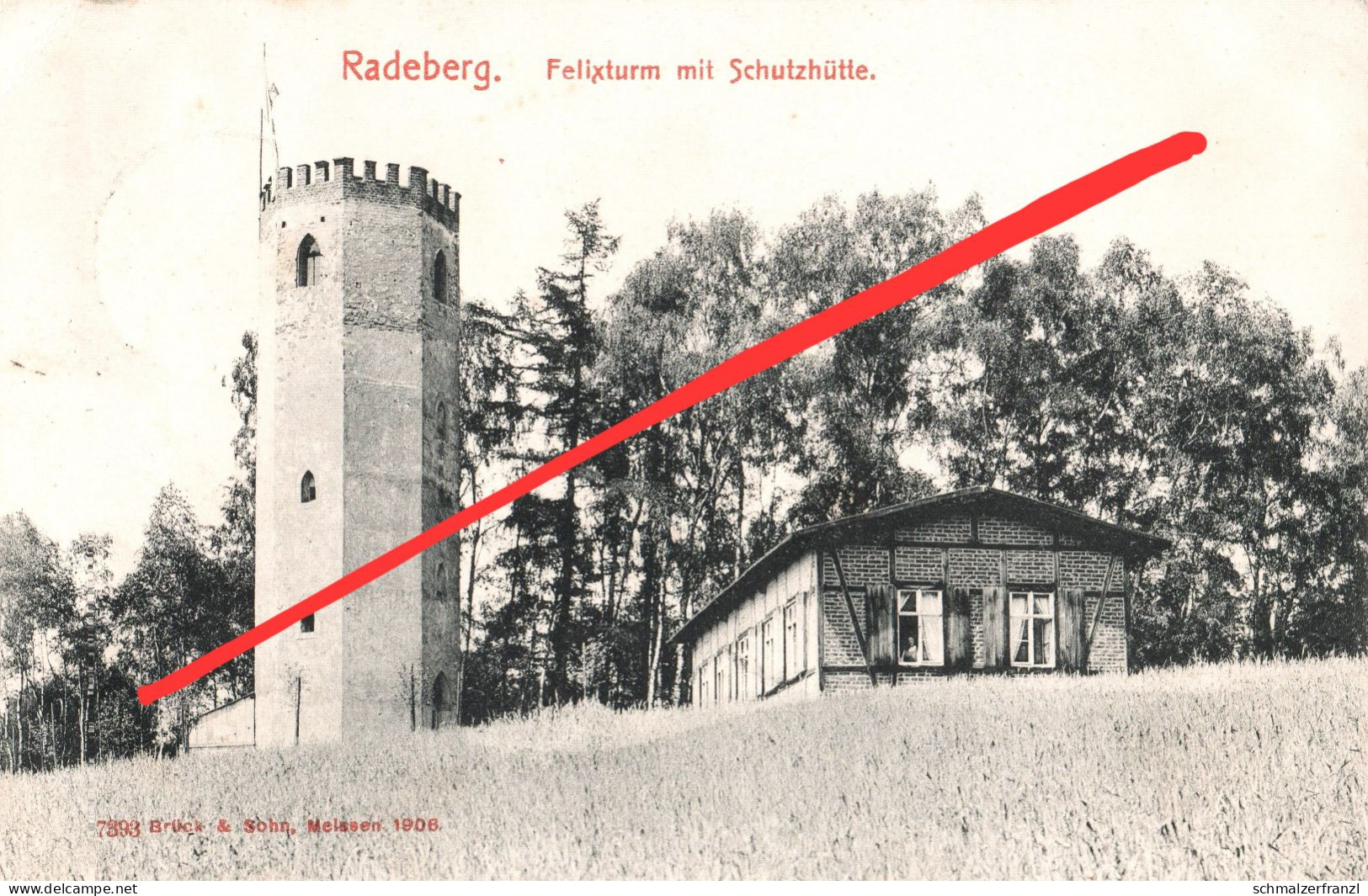 AK Felixturm Schutzhütte Gasthof Baude Turm Radeberg Wallroda Kleinröhrsdorf Großröhrsdorf Leppersdorf Arnsdorf Lotzdorf - Radeberg