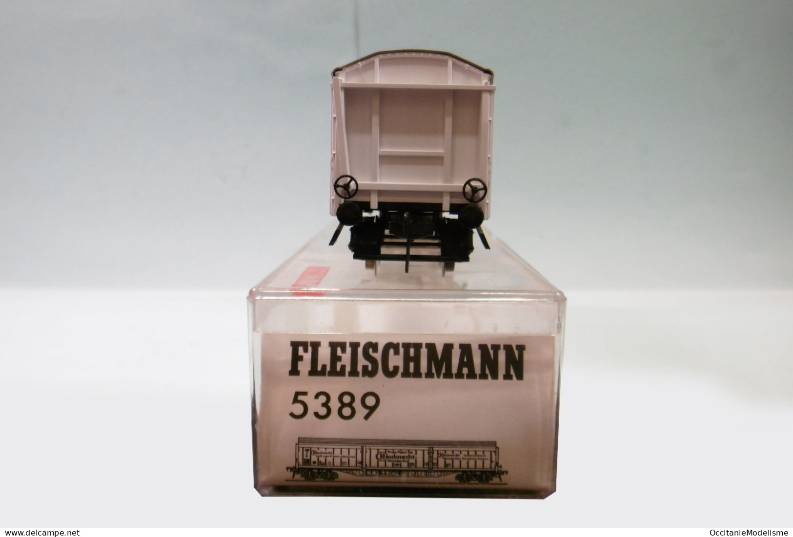 Fleischmann - Wagon Couvert Bauknech DB à Bogies Réf. 5389 BO HO 1/87 - Goods Waggons (wagons)