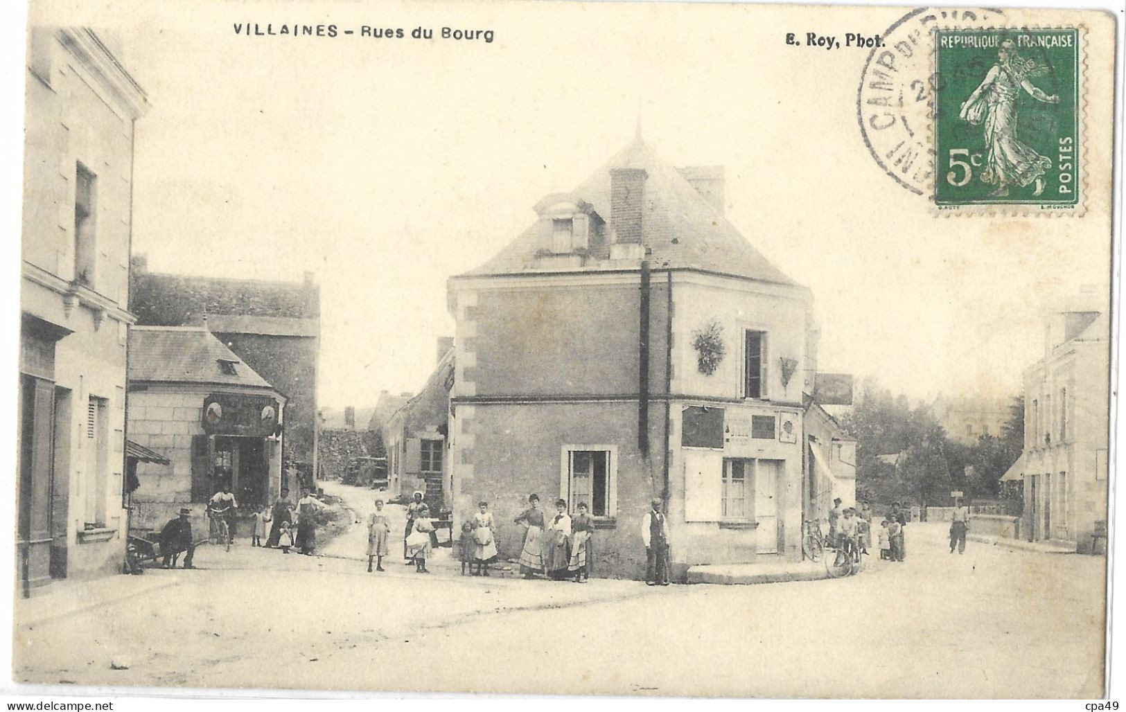 37   VILLAINES   RUES  DU   BOURG - Autres & Non Classés