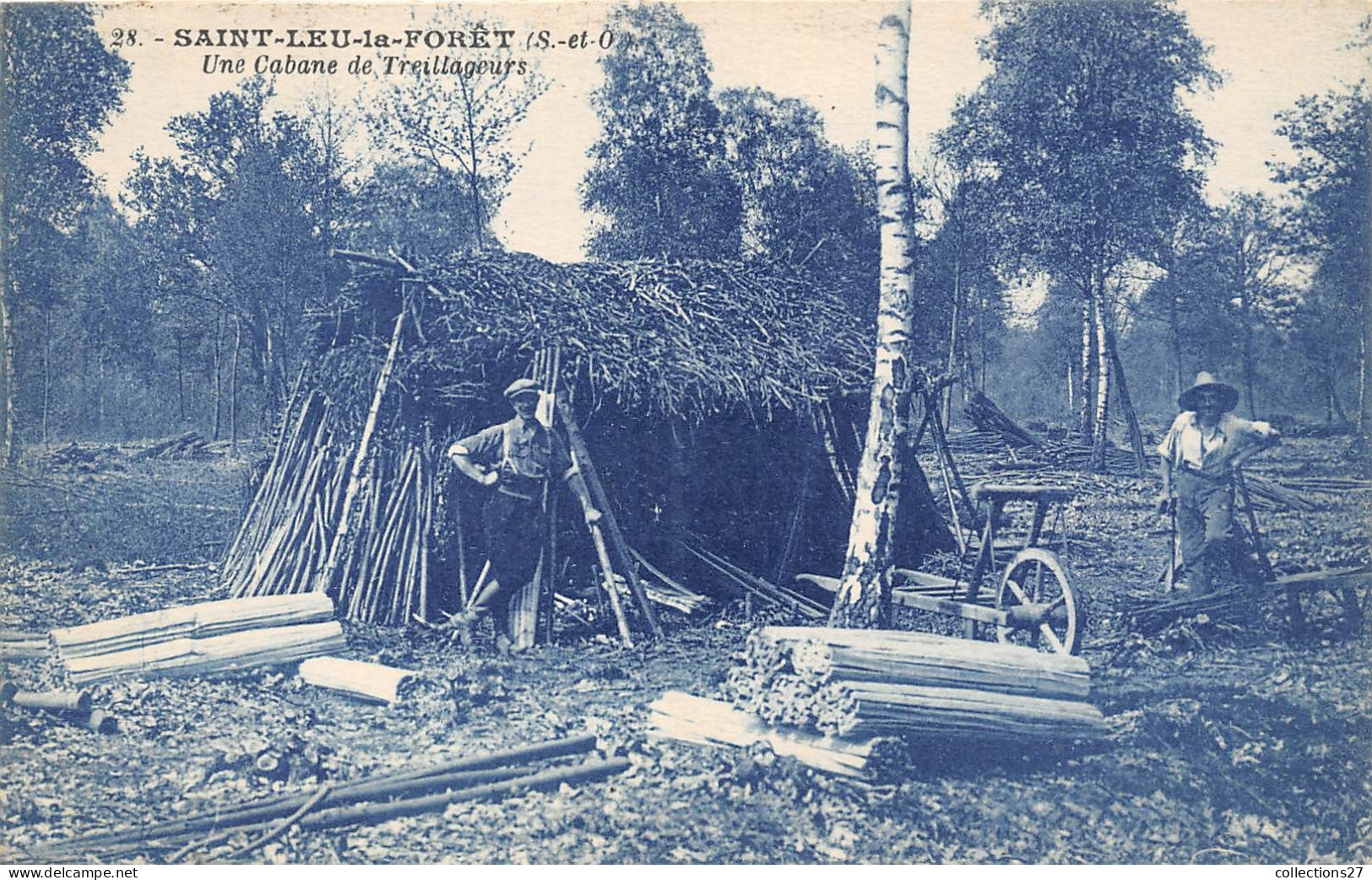 95-SAINT-LEU-LA-FORÊT, UNE CABANE DE TREILLAGEURS - Saint Leu La Foret