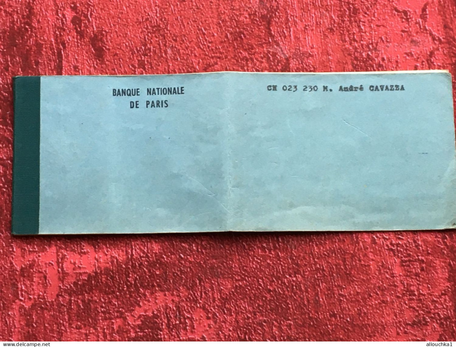 Banque Nationale De Paris Vieux Papiers Chèques & Chéquier Carnet A Souches.. Sans Cheque - Cheques & Traverler's Cheques