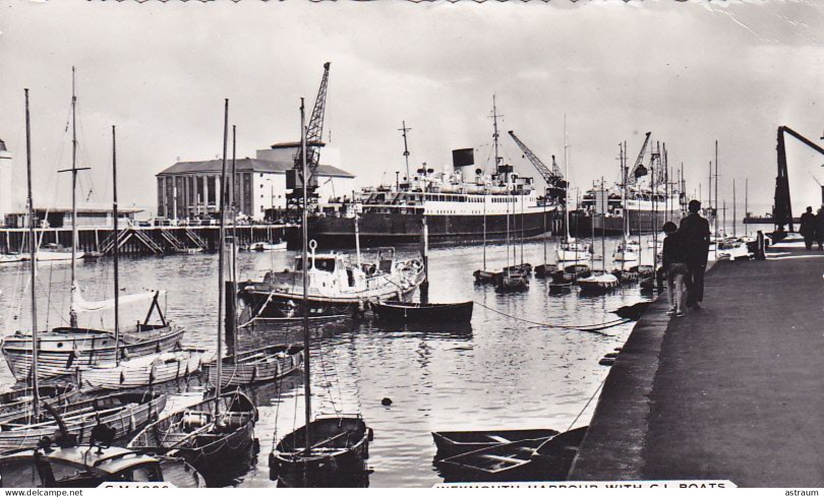 Cpa-ang- Weymouth -- Harbour With C.I.boats -c.m. 1026 - Weymouth