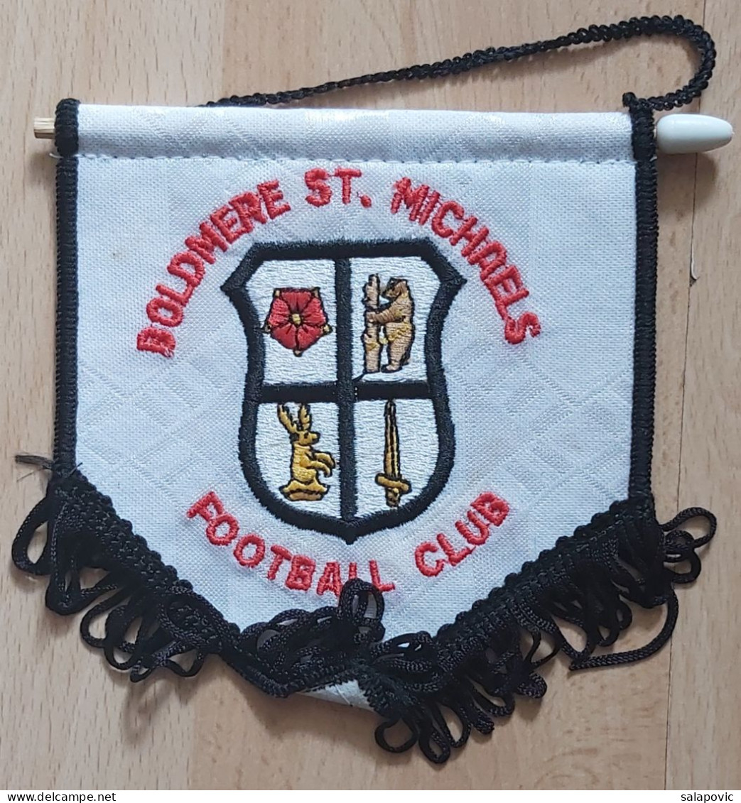 Boldmere St. Michaels FC England Football Club Soccer Fussball Calcio Futebol PENNANT, SPORTS FLAG ZS 3/14 - Habillement, Souvenirs & Autres