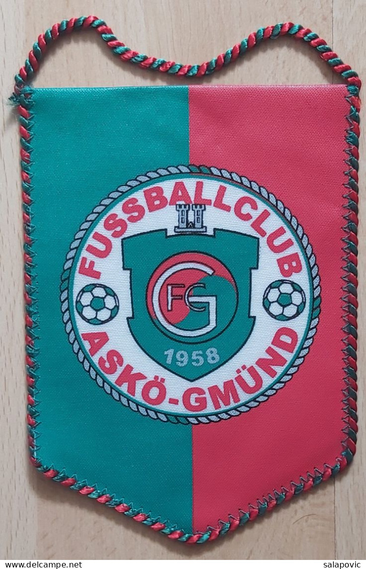 FC ASKÖ Gmünd Austria Football Club Soccer Fussball Calcio Futebol PENNANT, SPORTS FLAG ZS 3/15 - Habillement, Souvenirs & Autres