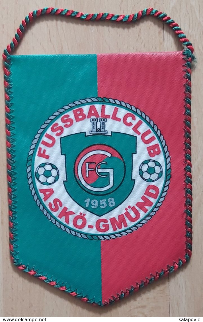 FC ASKÖ Gmünd Austria Football Club Soccer Fussball Calcio Futebol PENNANT, SPORTS FLAG ZS 3/15 - Habillement, Souvenirs & Autres