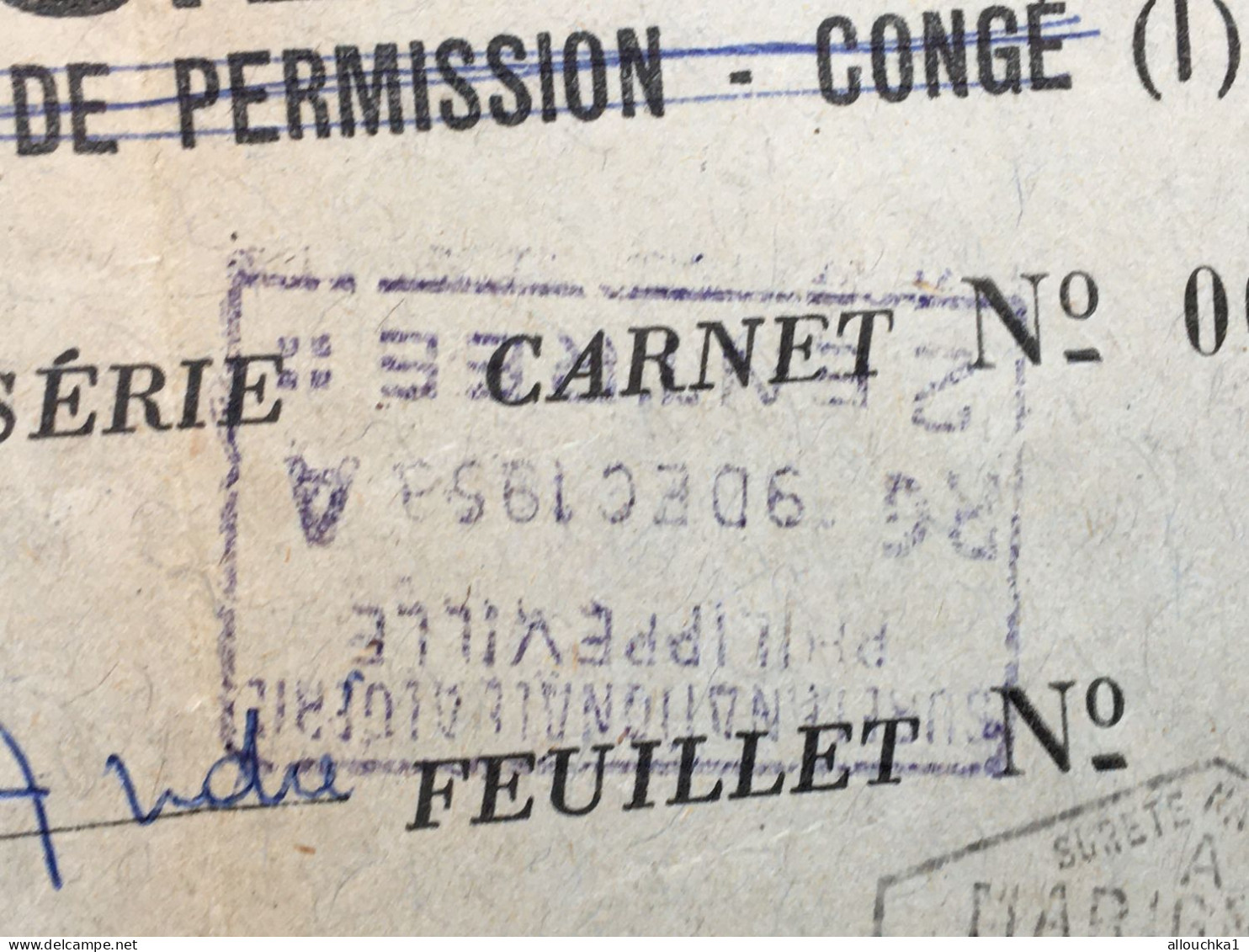 75é RIMA Guerre Officier(Cap.)Titre Donnant Droit Tarif Militaire 15é Régiment Tirailleurs Sénégalais-Militaria Document - Documents