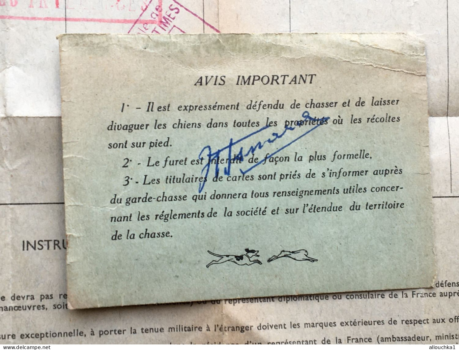 75é RIMA Guerre Officier(Cap.)Titre donnant droit Tarif militaire 15é Régiment Tirailleurs sénégalais-Militaria Document