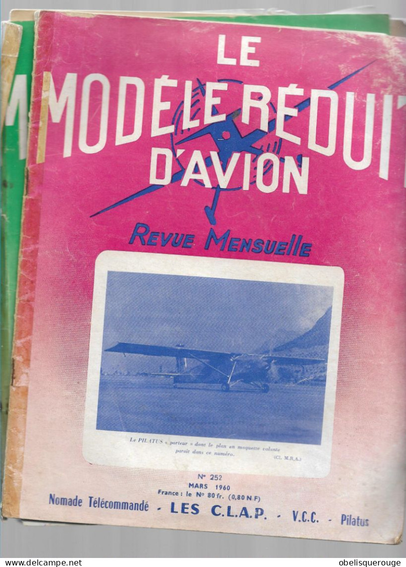 LE MODELE REDUIT D'AVION N° -272/252/282 EN 1961 ILLUSTRATIONS TOP RARE LOT DE 3 REVUES - Aviation