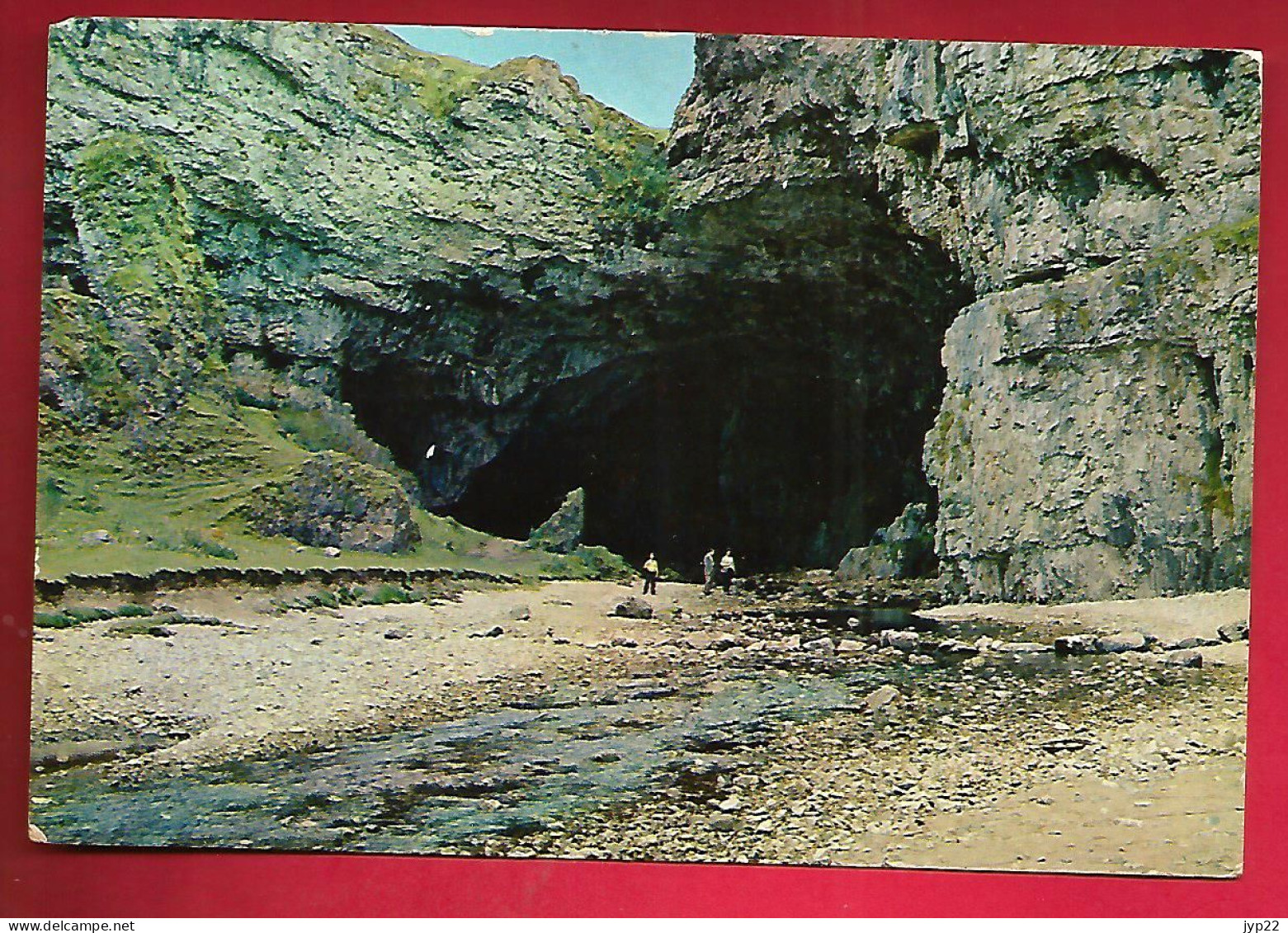 CP Royaume Uni Ecosse Sutherland Smoo Cave Durness - Animée 3 Personnes à L'entrée De La Grotte - Sutherland